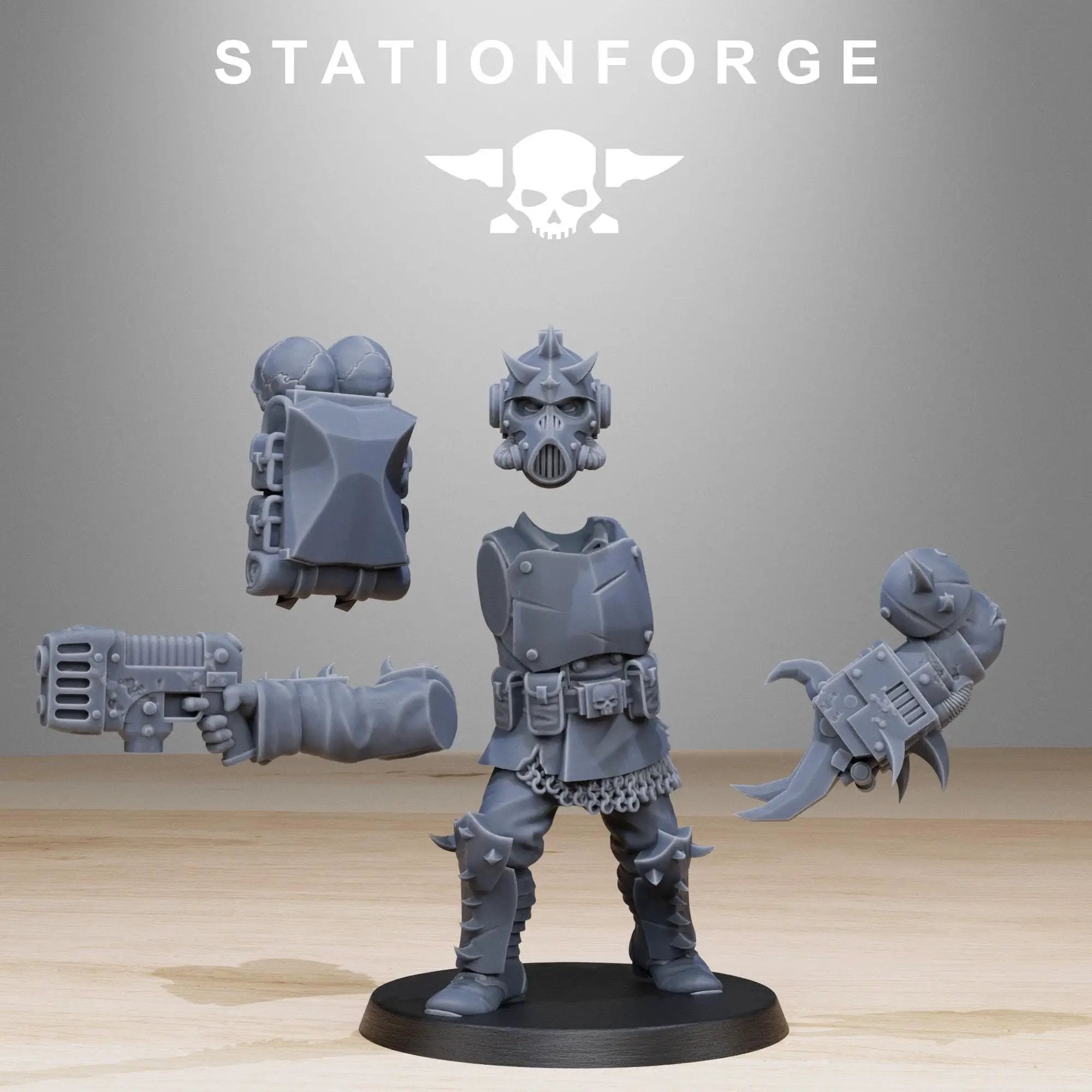 3D Printed Corrupted Guard Build Kit by StationForge Miniatures by Last Hope Miniatures