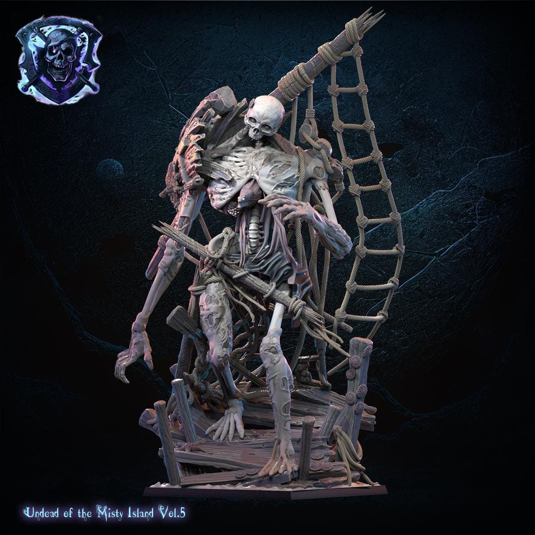 3d Printed Sunken Giant by Lost Kingdom Miniatures by Last Hope Miniatures