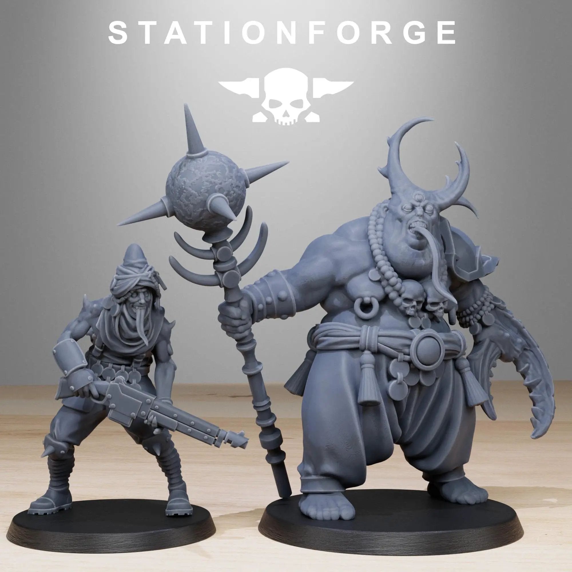 3D Printed Corrupted Guard Lechers by StationForge Miniatures by Last Hope Miniatures