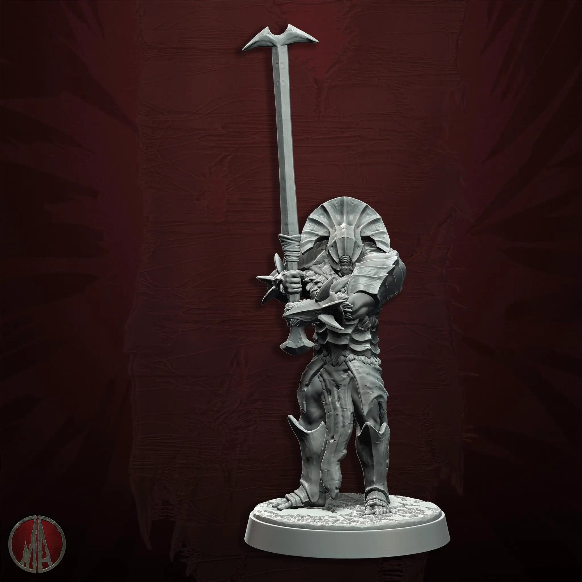 3D printed Orc Swordmasters miniatures by Last Hope Miniatures for tabletop gaming, showing detailed orc warriors with swords.