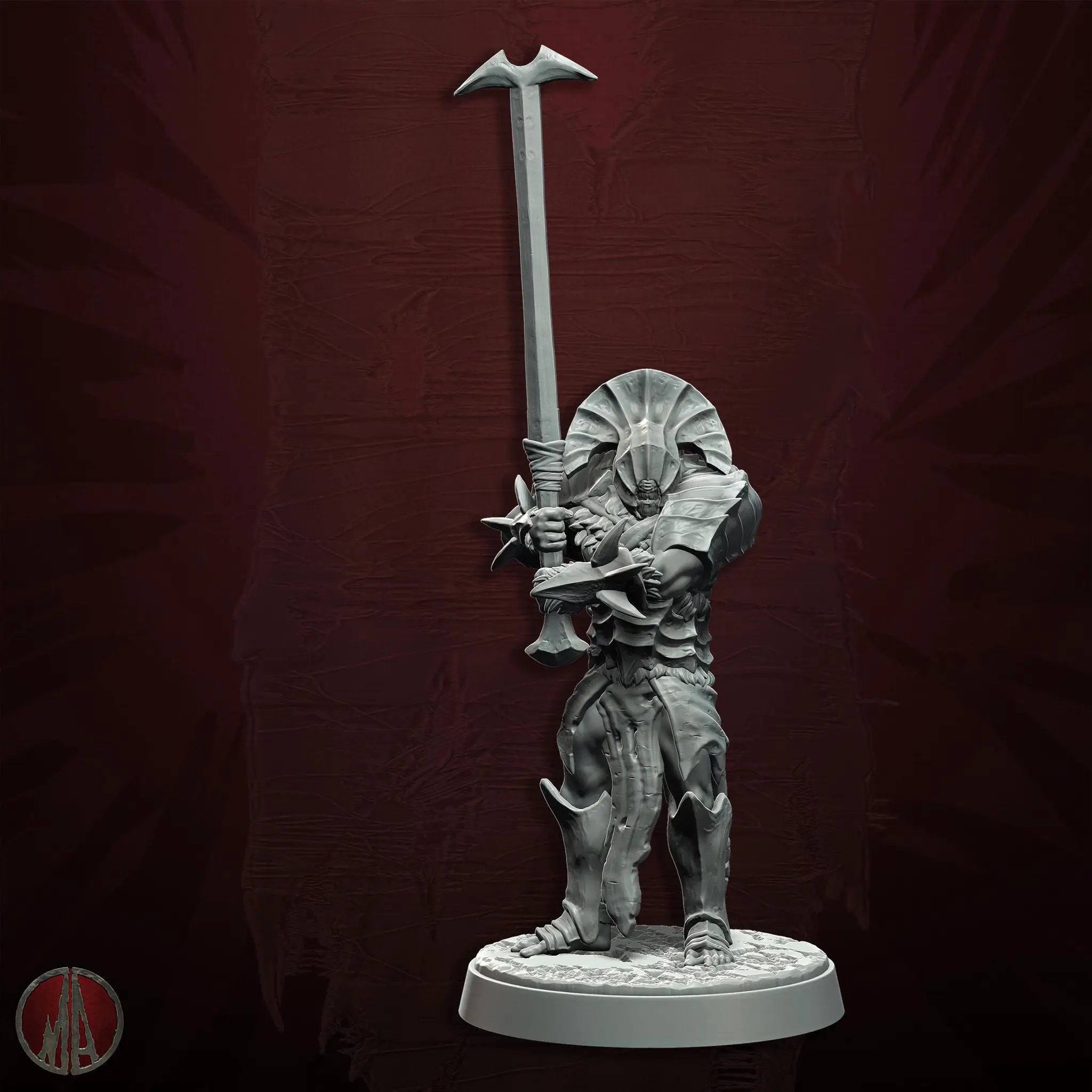 3D printed Orc Swordmasters miniatures by Last Hope Miniatures for tabletop gaming, showing detailed orc warriors with swords.