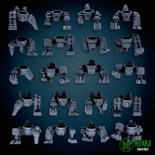 3d Printed Cybork Legs by Mekka Miniatures