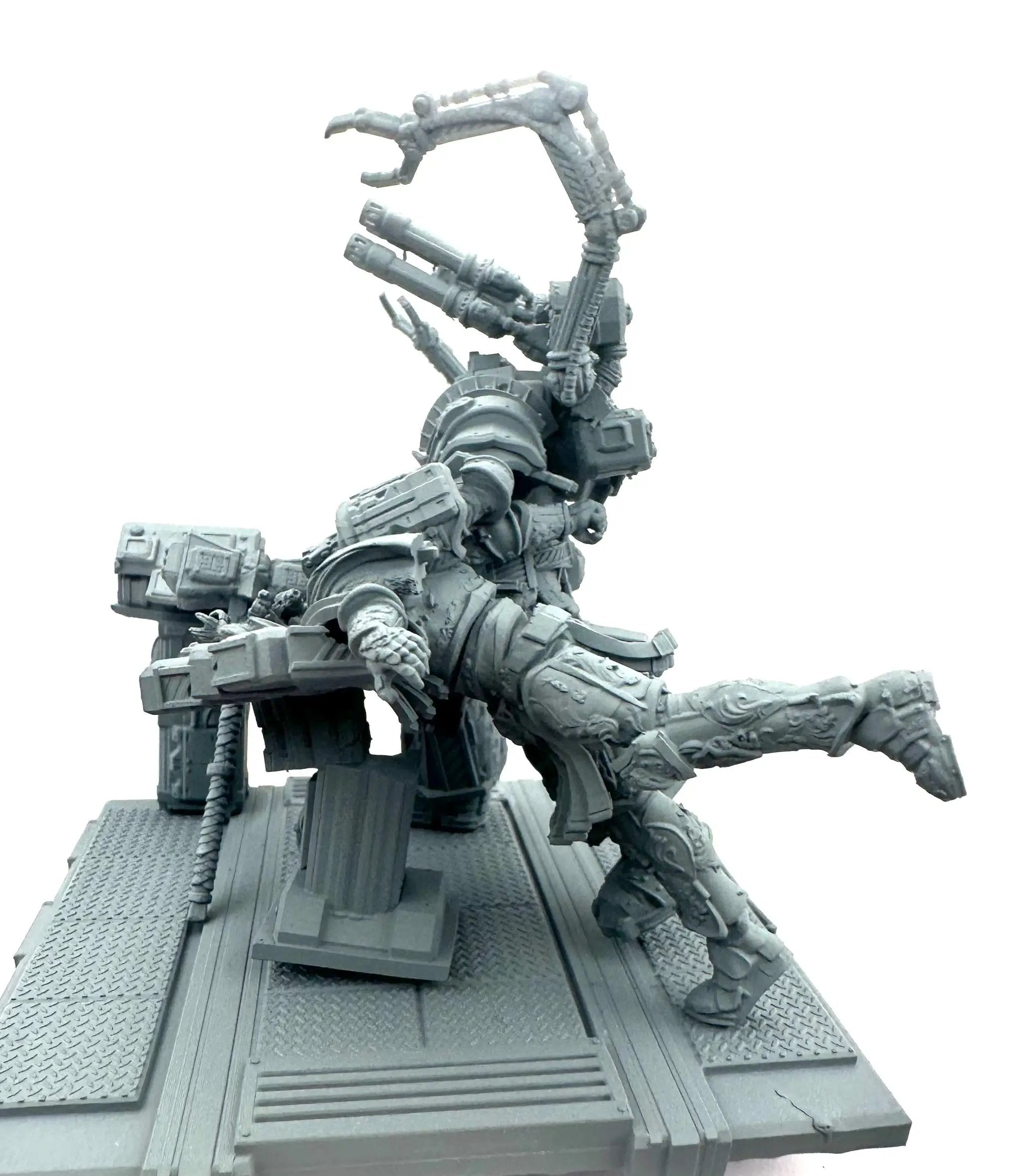 3D printed Bitter Genius diorama by 3DArtGuy Miniatures, detailed miniature scene featuring Last Hope Miniatures design.