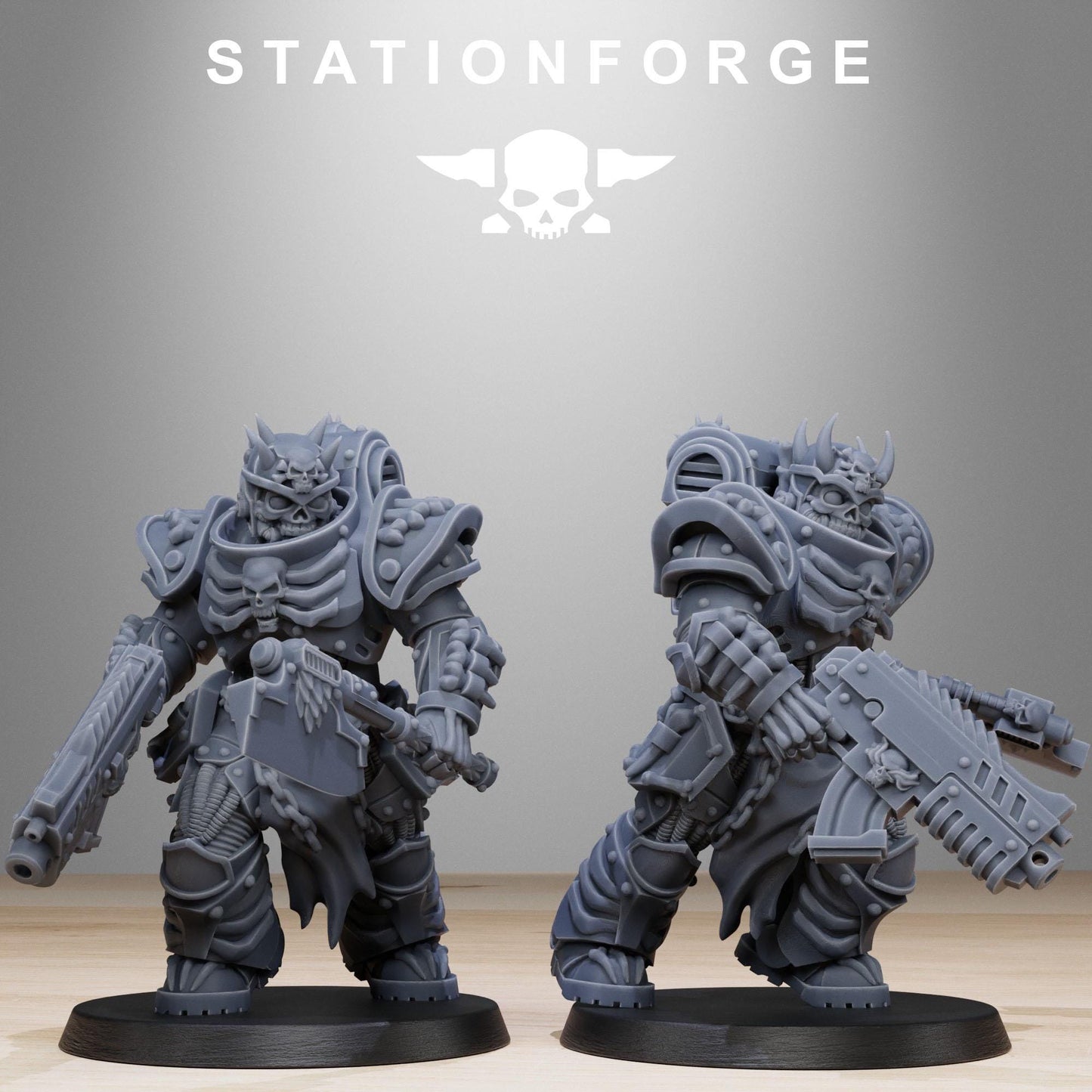 3d Printed Socratis Dragon Knights by Stationforge Miniatures