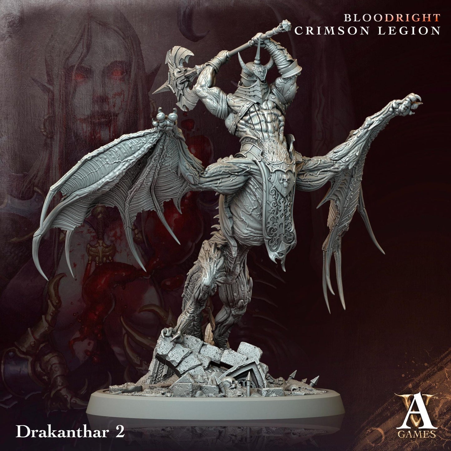 3D Printed Drakanthar by Archvillain Games