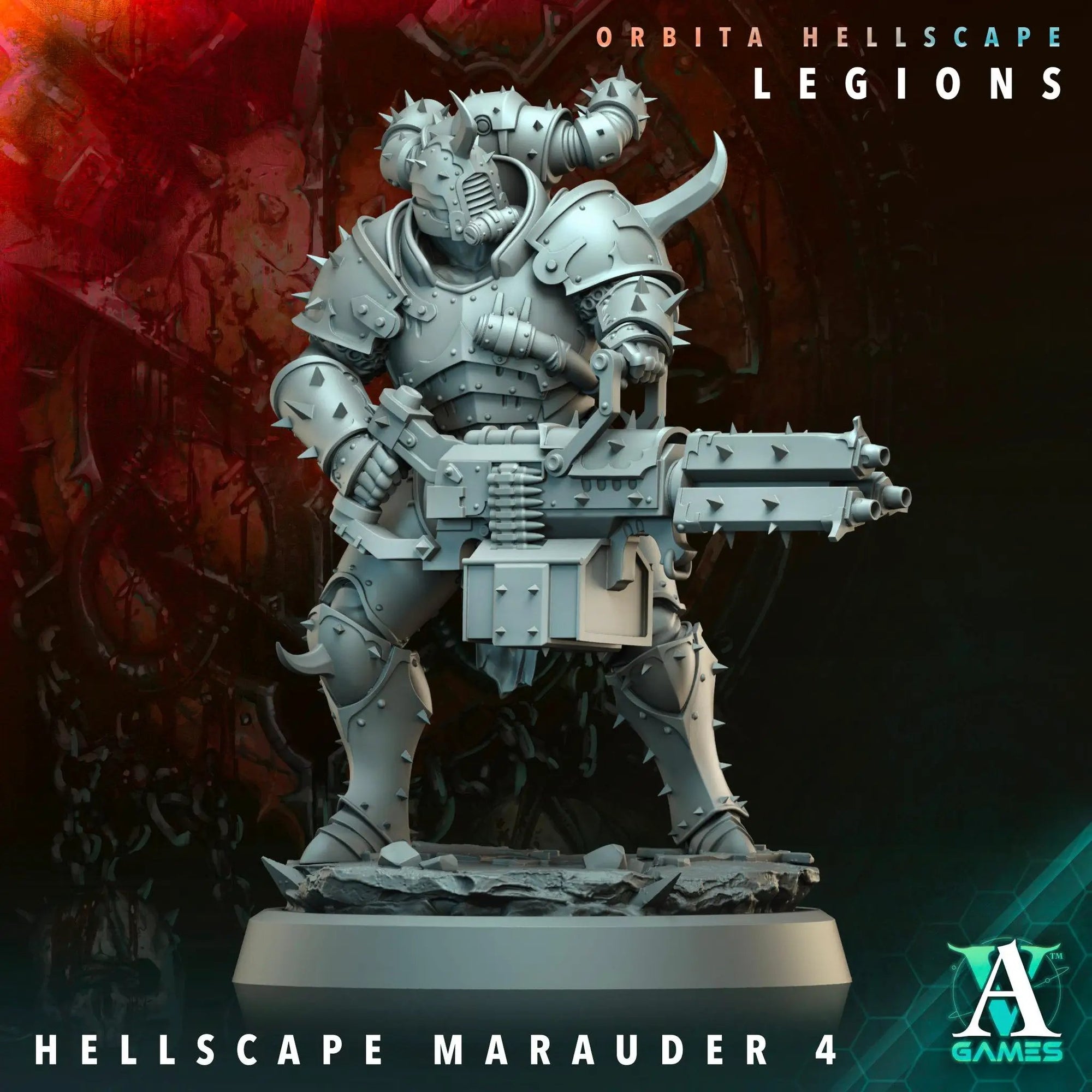 3D Printed Hellscape Marauder by Archvillain Games by Last Hope Miniatures