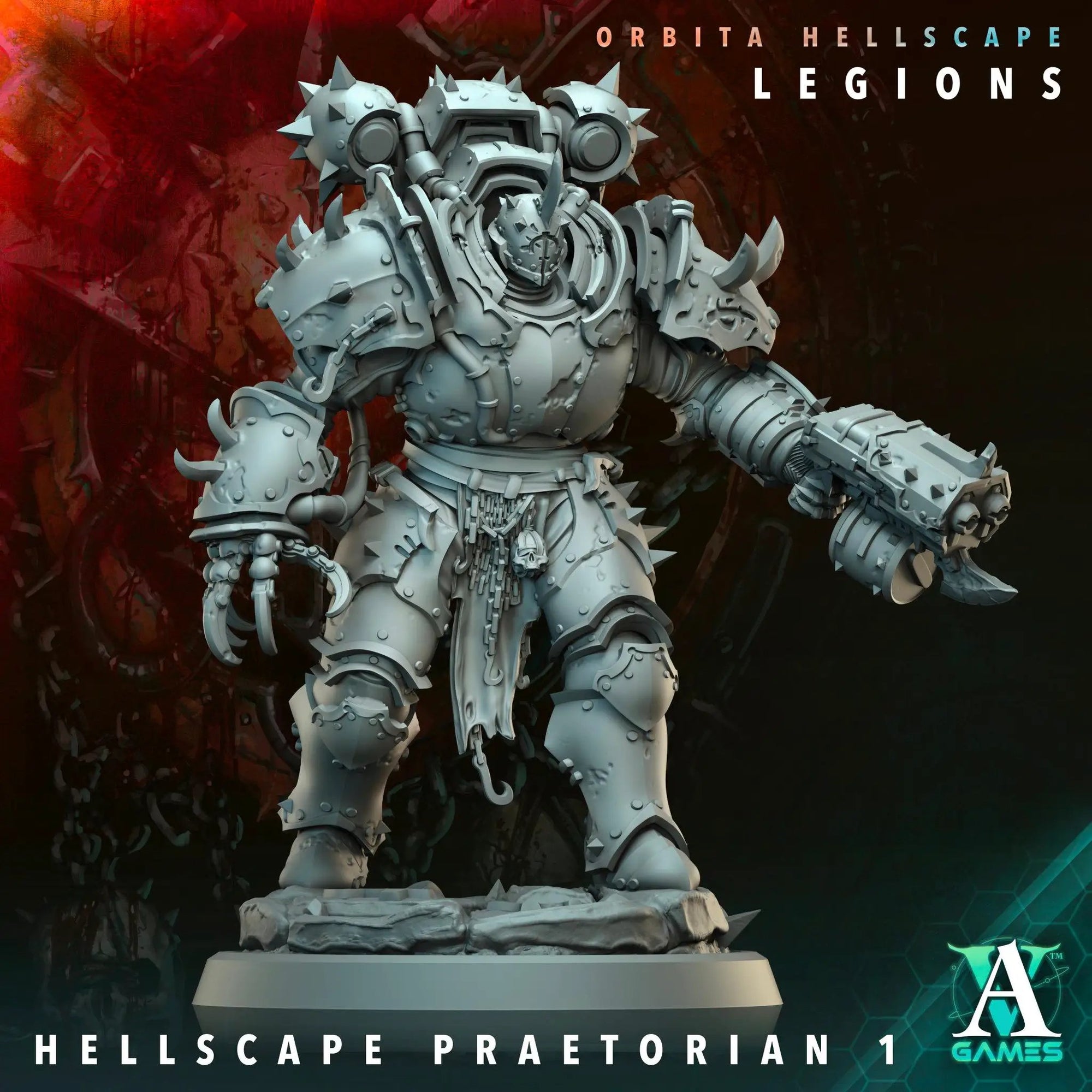 3D Printed Hellscape Praetorian by Archvillain Games by Last Hope Miniatures