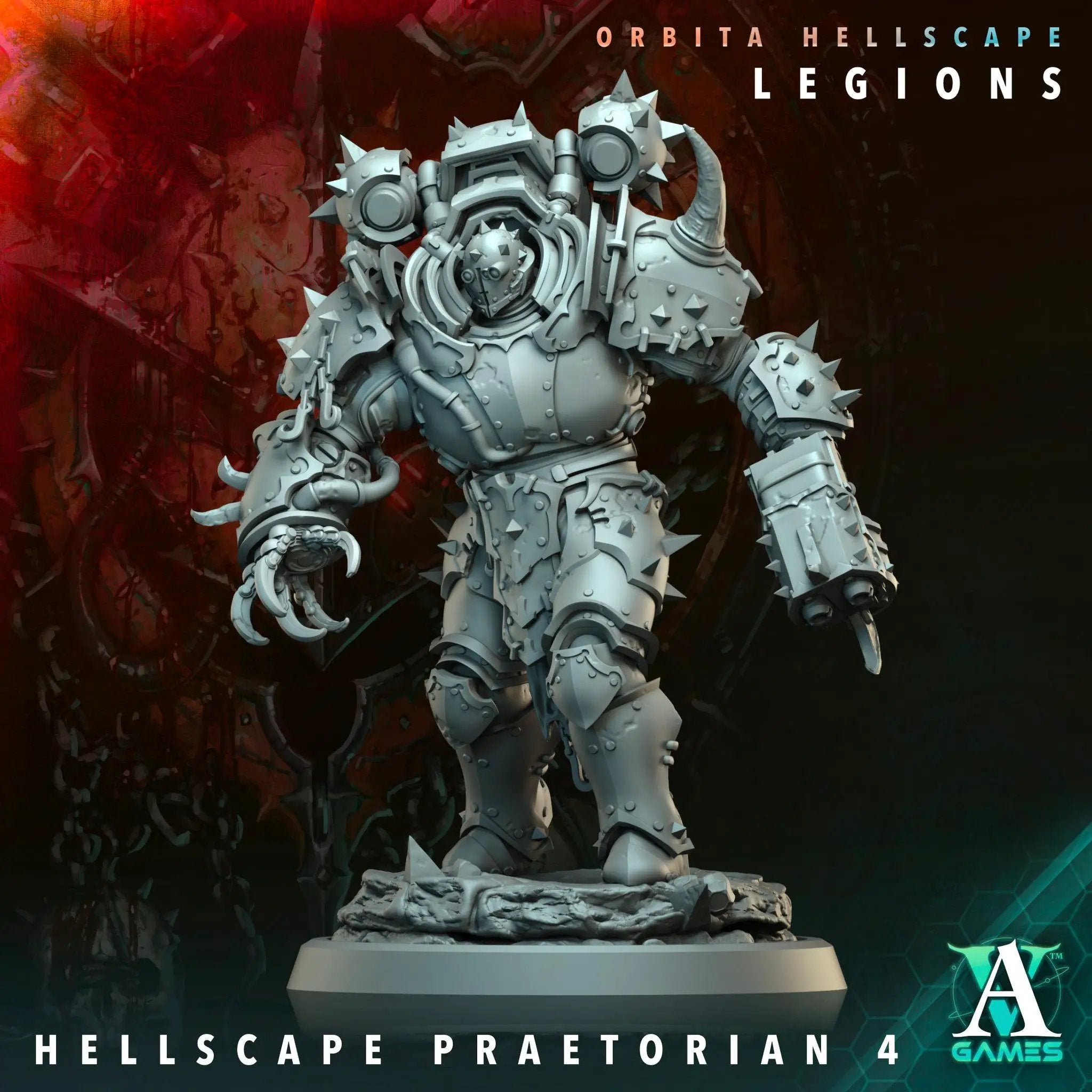 3D Printed Hellscape Praetorian by Archvillain Games by Last Hope Miniatures