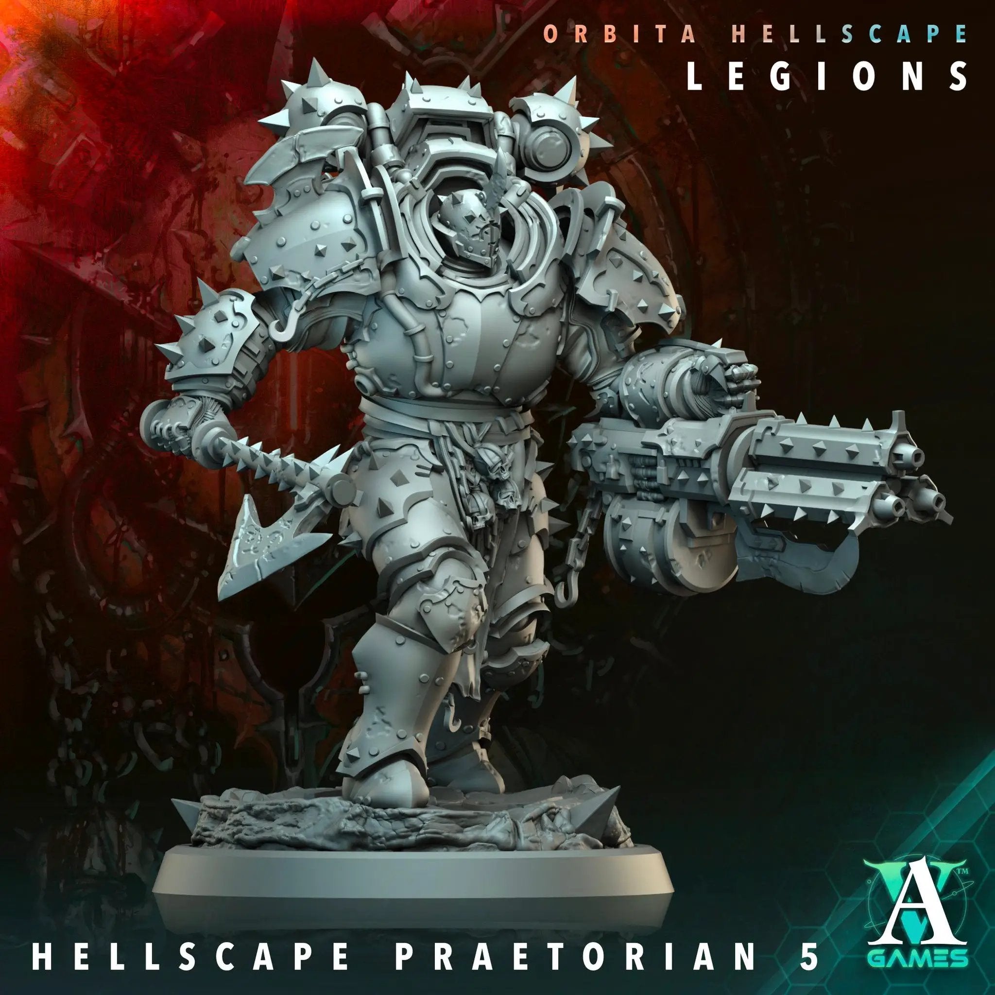 3D Printed Hellscape Praetorian by Archvillain Games by Last Hope Miniatures