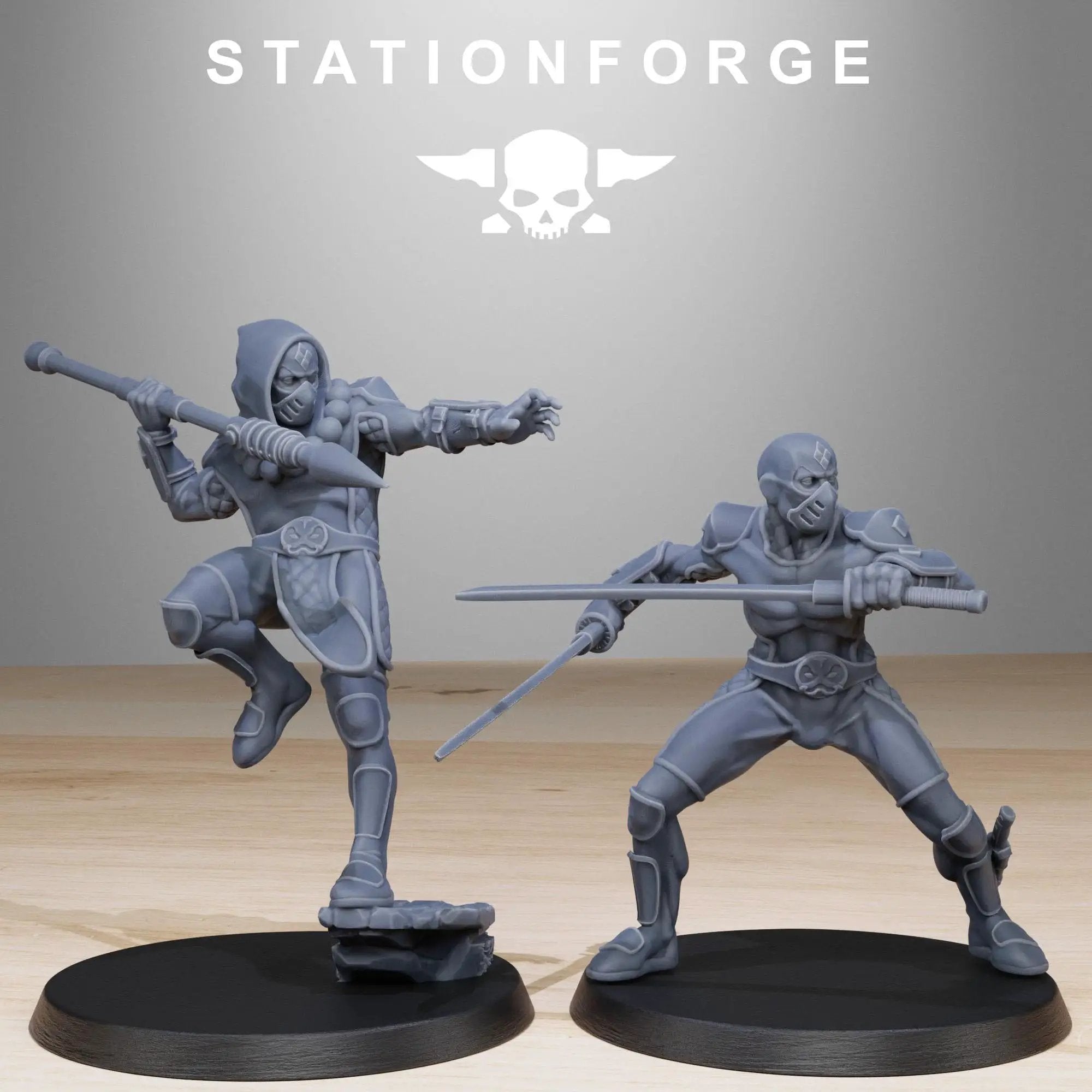 3D Printed GrimCorp Jesters by StationForge Miniatures by Last Hope Miniatures