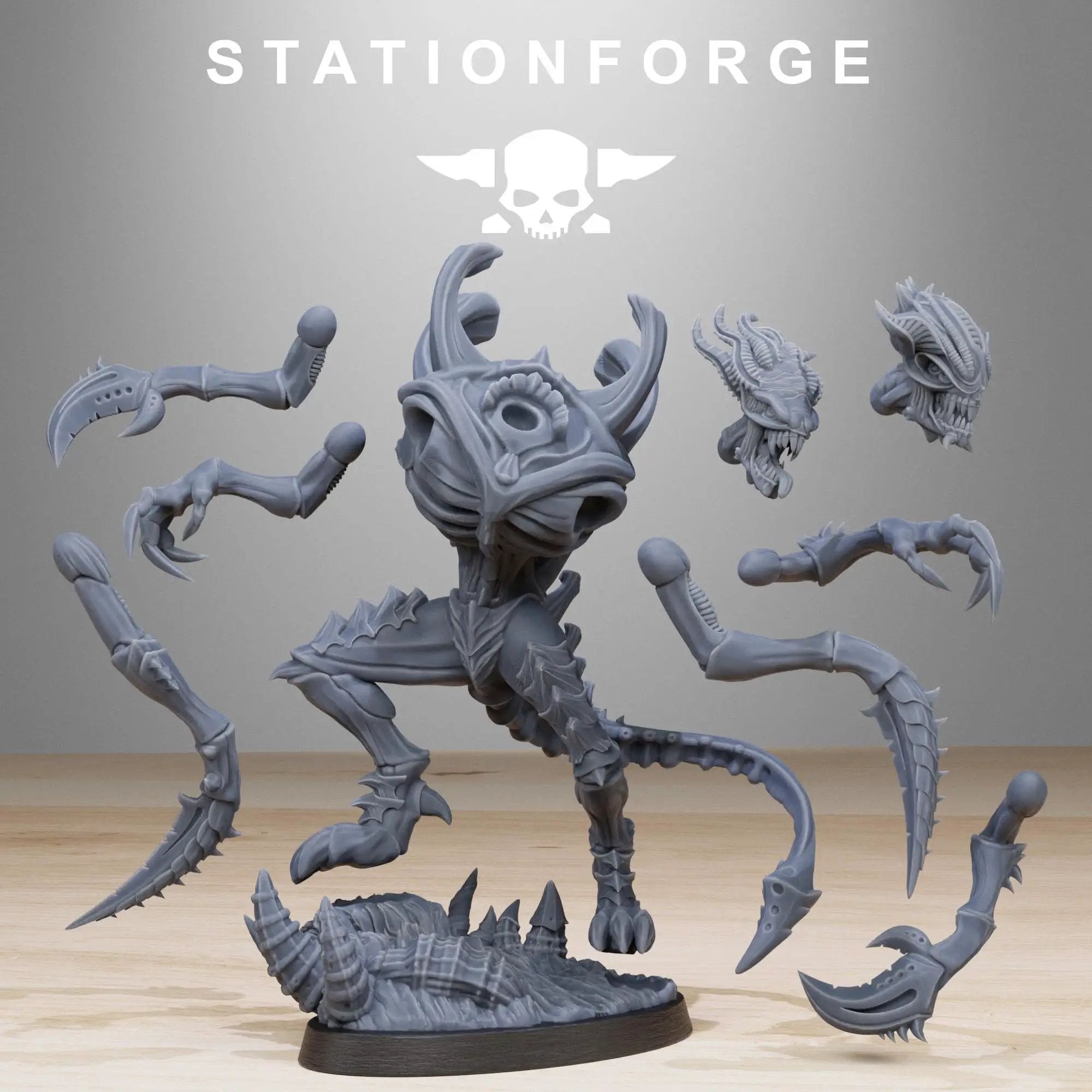 3D Printed Xenarid Void Stalker by StationForge Miniatures by Last Hope Miniatures