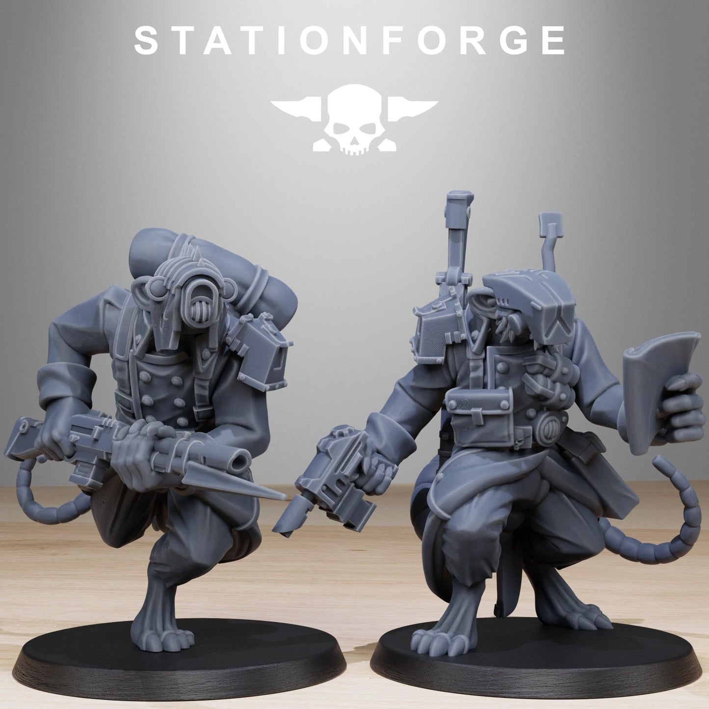3D Printed GrimGuard Raticus by StationForge Miniatures