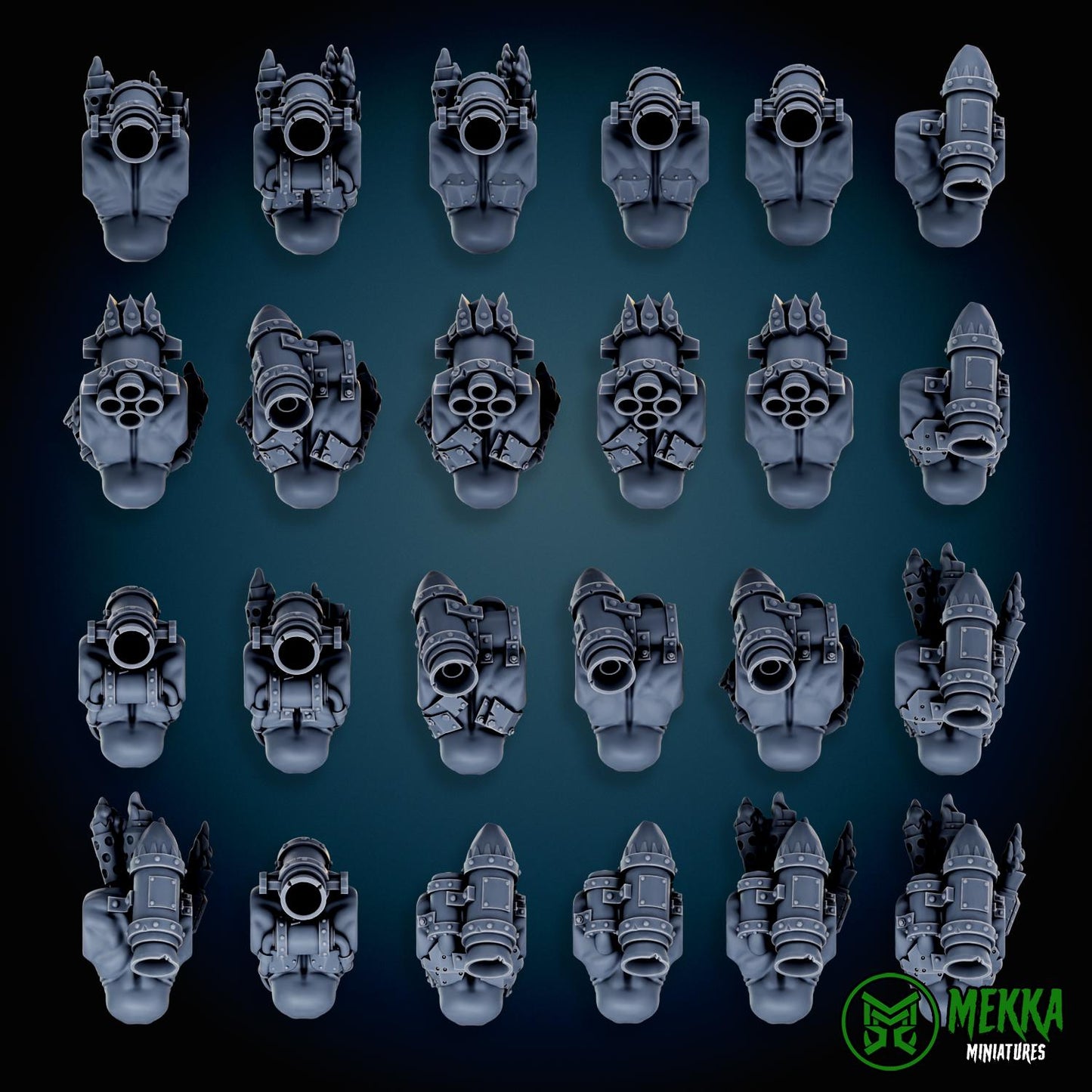 3d Printed Cybork Bodies by Mekka Miniatures