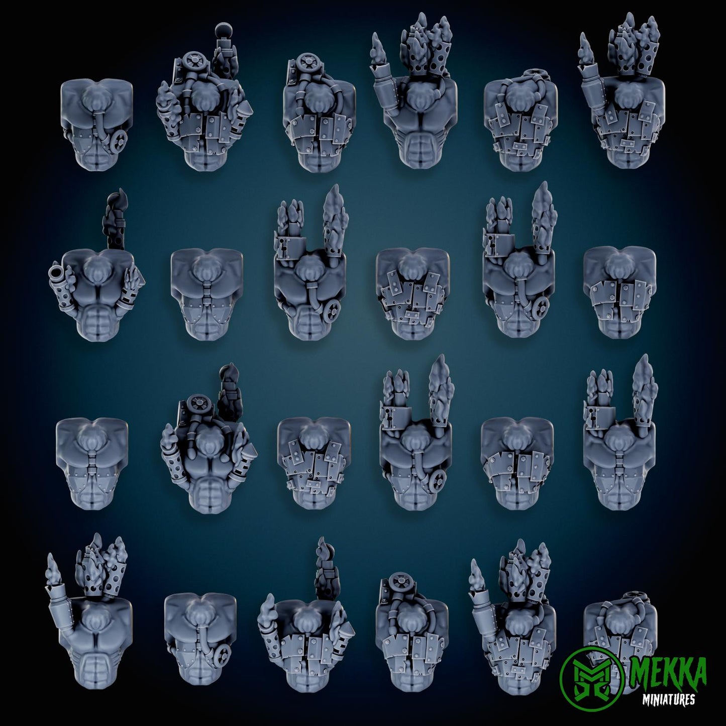 3d Printed Cybork Bodies by Mekka Miniatures