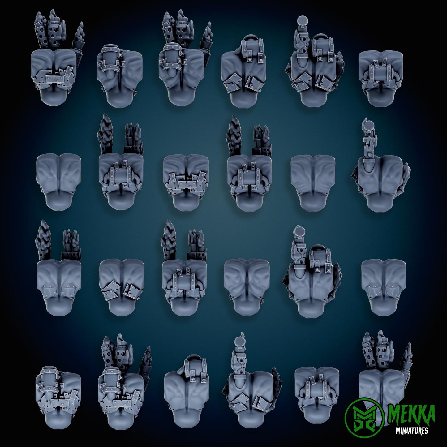 3d Printed Cybork Bodies by Mekka Miniatures