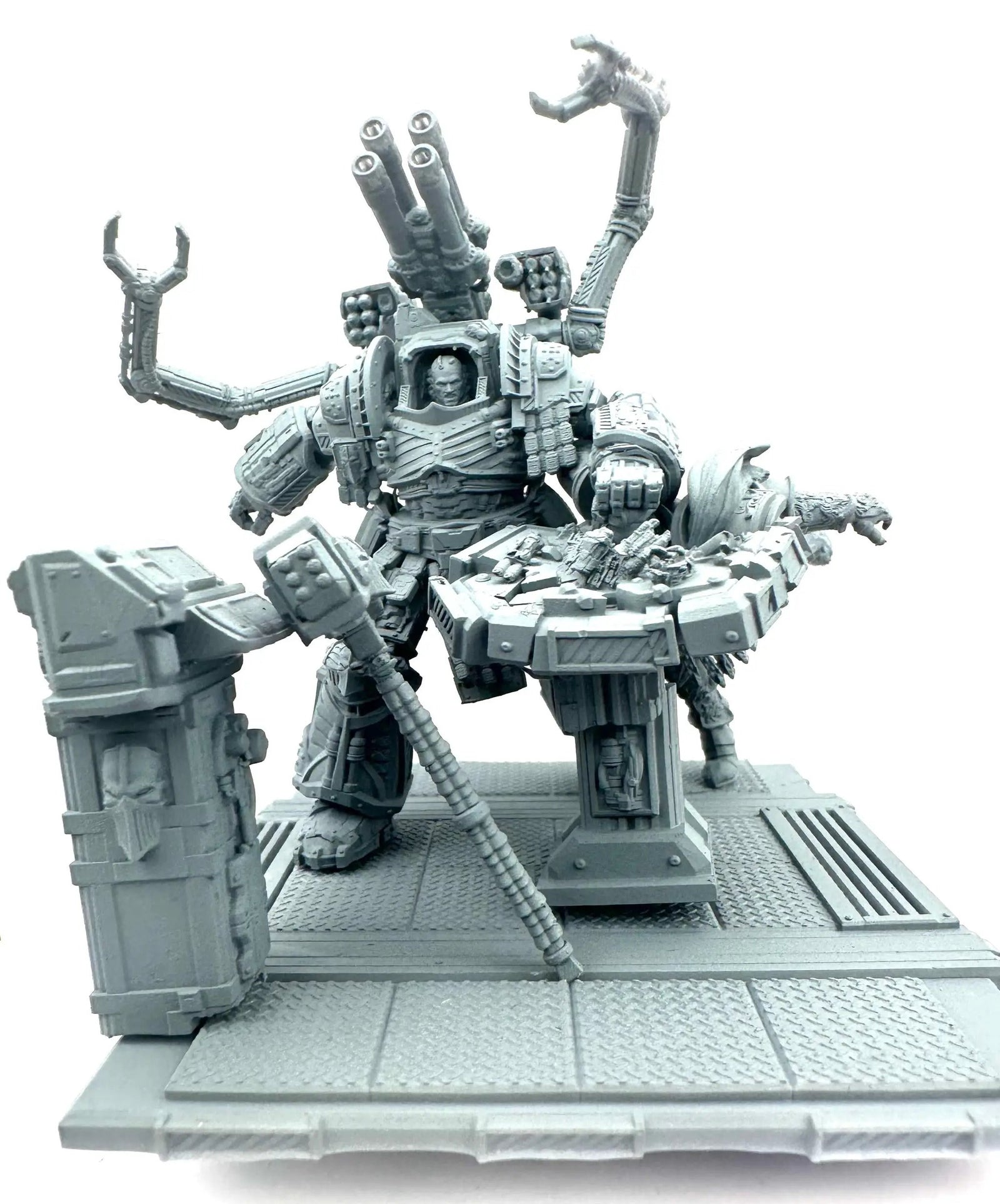 3D Printed Bitter Genius Diorama by 3DArtGuy Miniatures, featuring detailed miniature scene with Last Hope Miniatures branding.