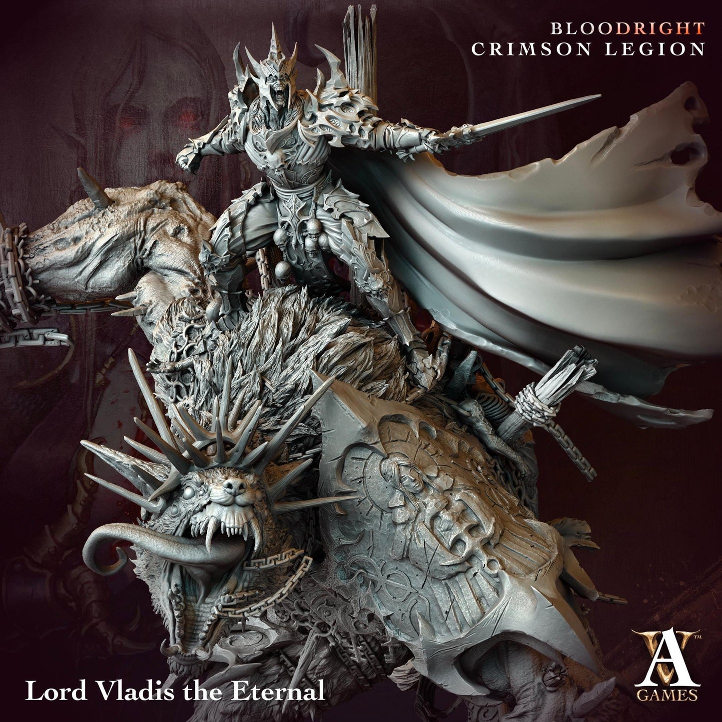 3D Printed Vladis the Eternal by Archvillain Games