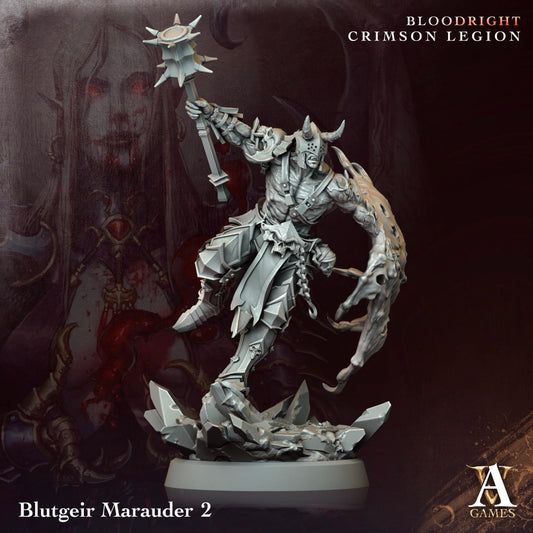 3D Printed Blutgeir Marauders by Archvillain Games