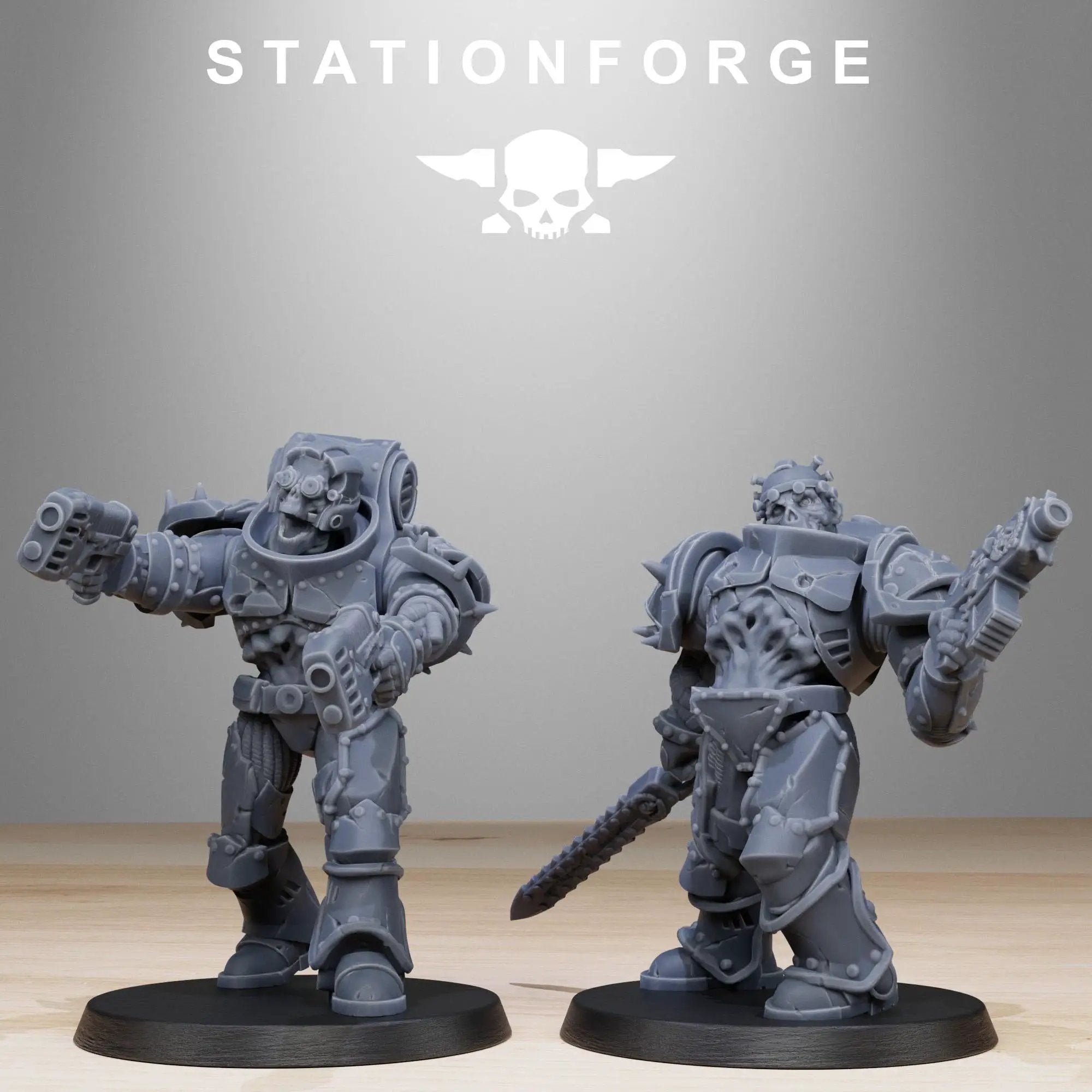 3D Printed Socratis Zombies by StationForge Miniatures by Last Hope Miniatures