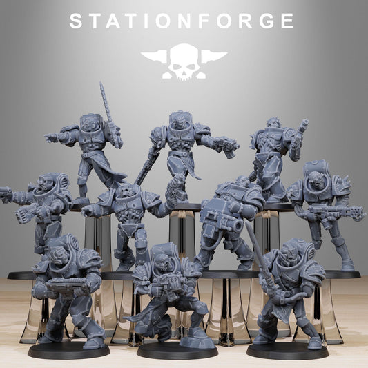 3D Printed Socratis Zombies by StationForge Miniatures