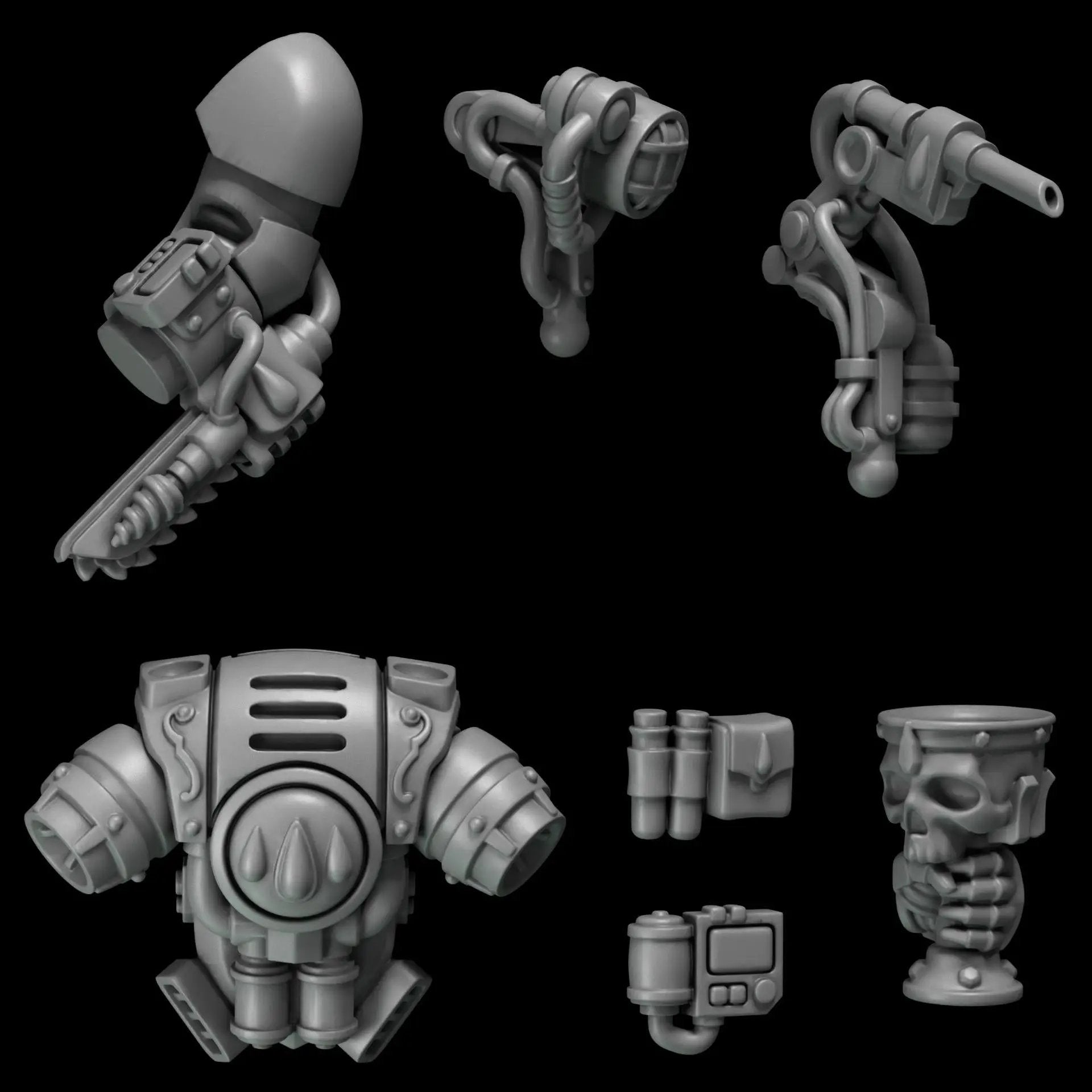 3d Printed Crimson Lords Medic Upgrade Kit by Greytide Studio