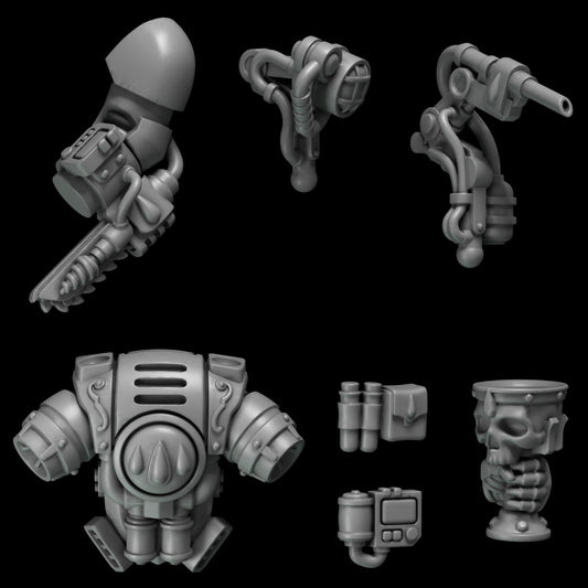 3d Printed Crimson Lords Medic Upgrade Kit by Greytide Studio