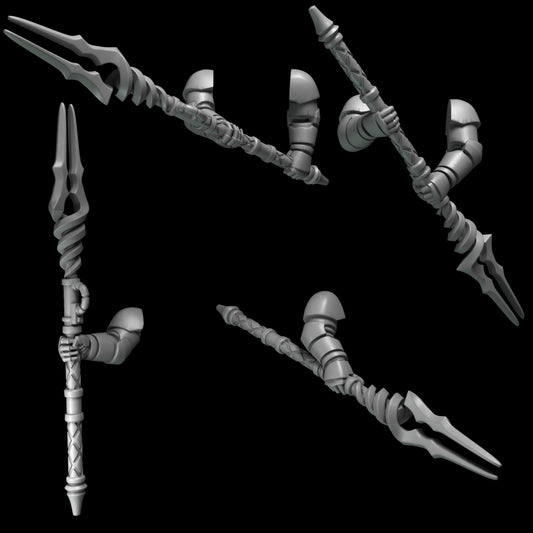 3d Printed Crimson Lords 2 Handed Spear Set  by Greytide Studio