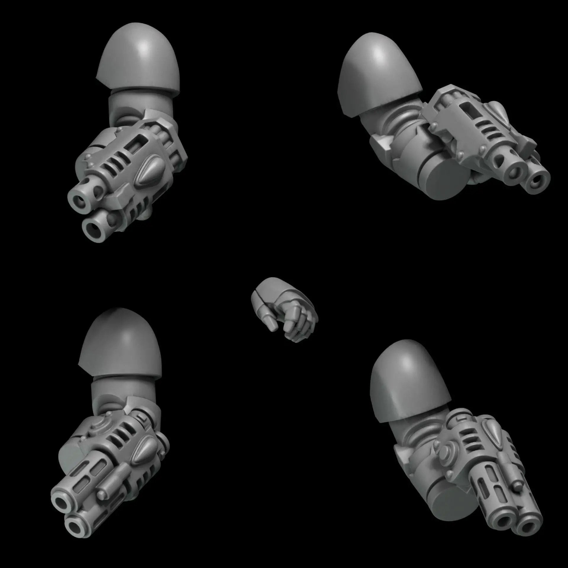 3d Printed Crimson Lords Wristguns by Greytide Studio by Last Hope Miniatures