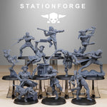 3D Printed GrimCorp Jesters by StationForge Miniatures by Last Hope Miniatures