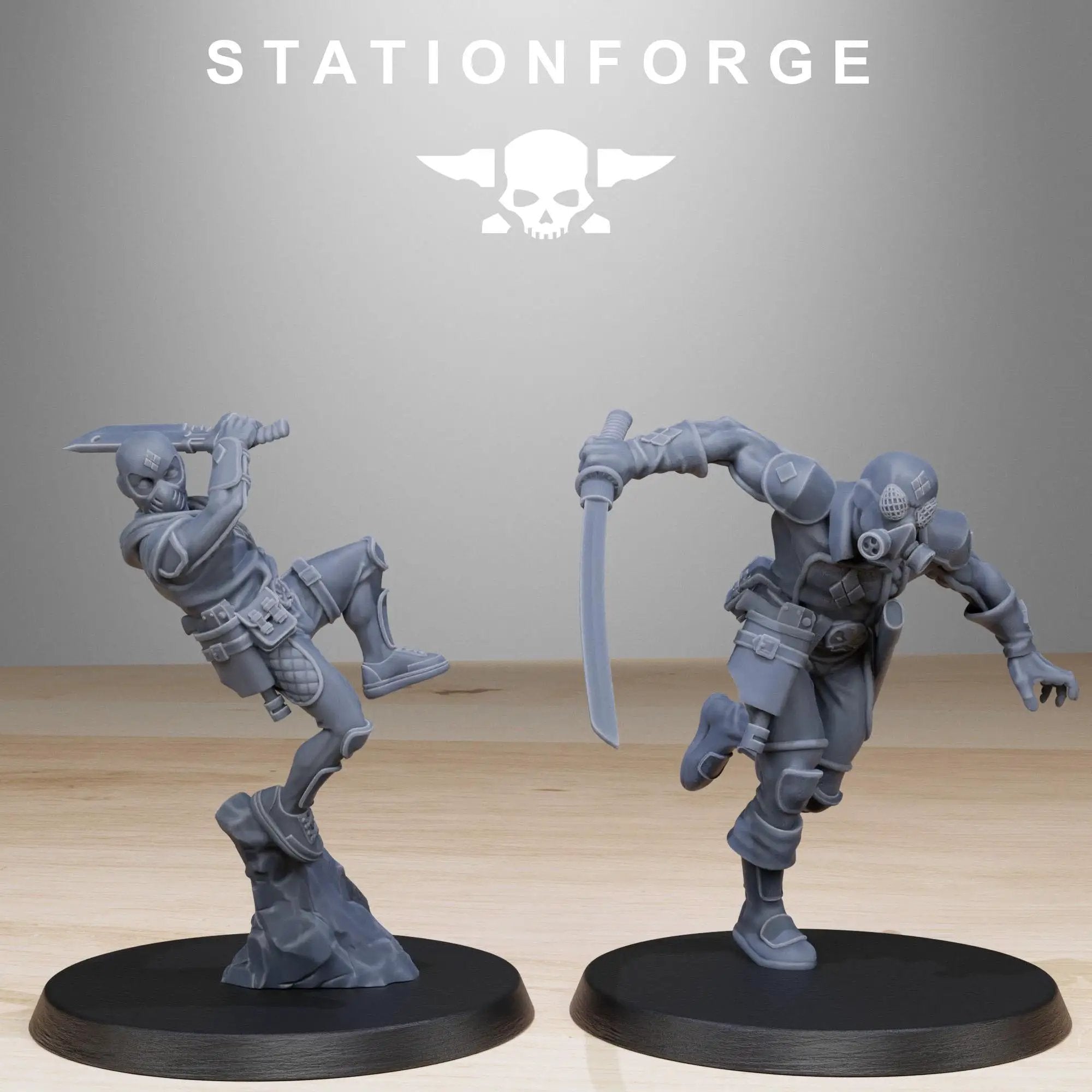 3D Printed GrimCorp Jesters by StationForge Miniatures by Last Hope Miniatures
