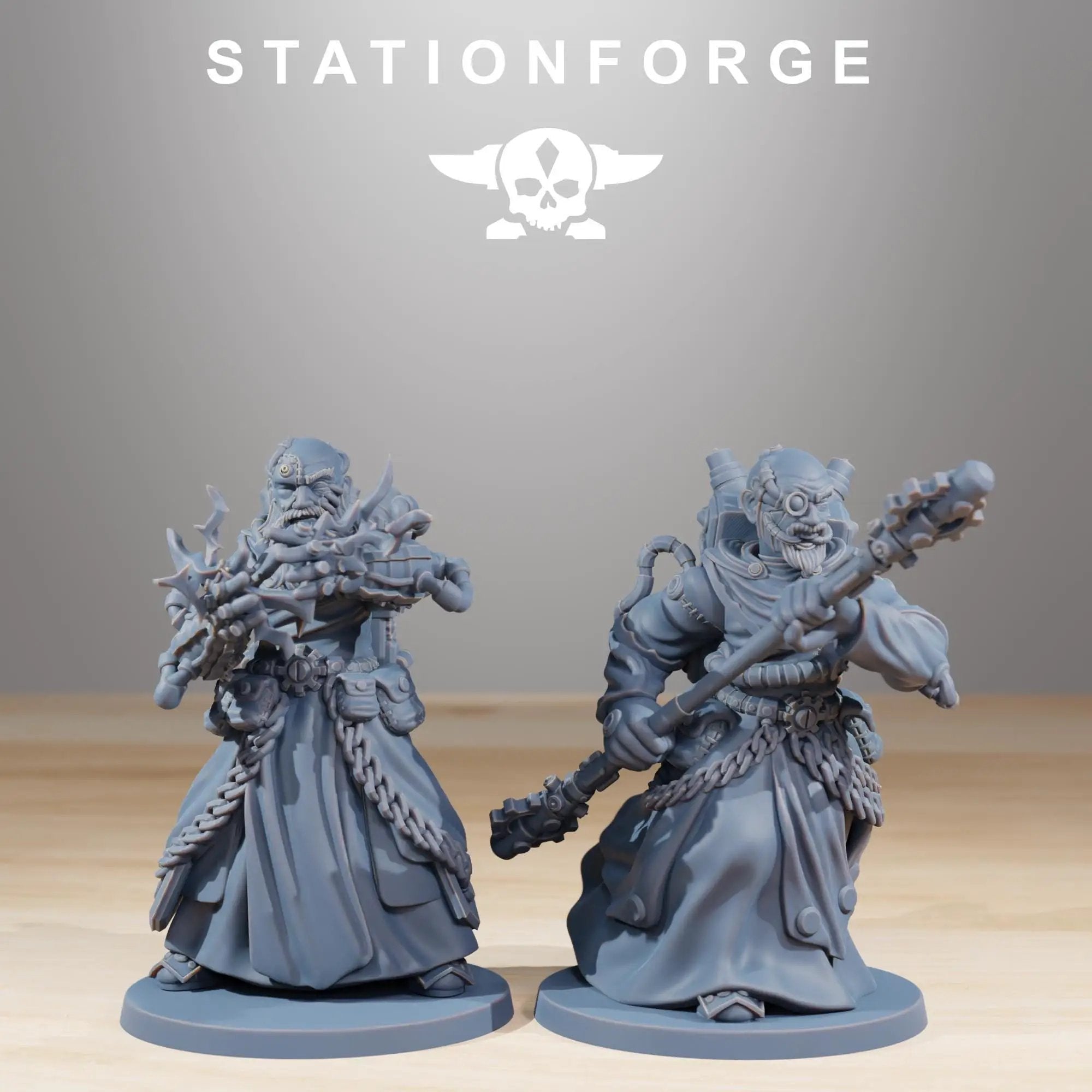 3D Printed Scavenger Preachers by StationForge Miniatures by Last Hope Miniatures