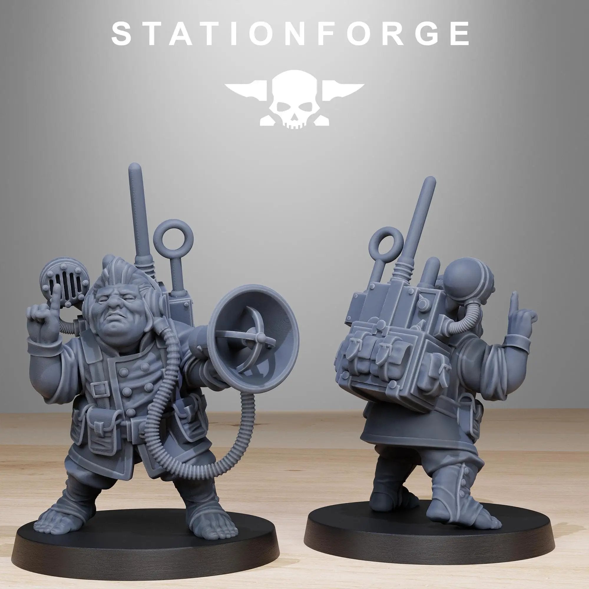 3D Printed GrimGuard Skulldart Trappers by StationForge Miniatures by Last Hope Miniatures