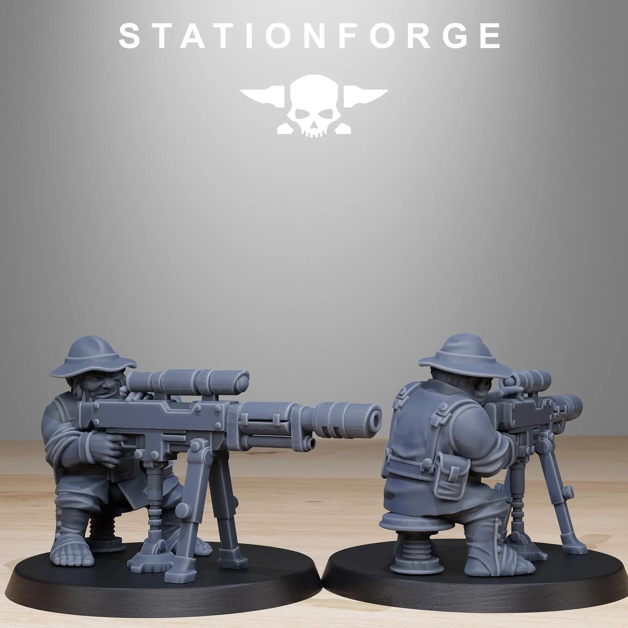 3D Printed GrimGuard Skulldart Trappers by StationForge Miniatures by Last Hope Miniatures