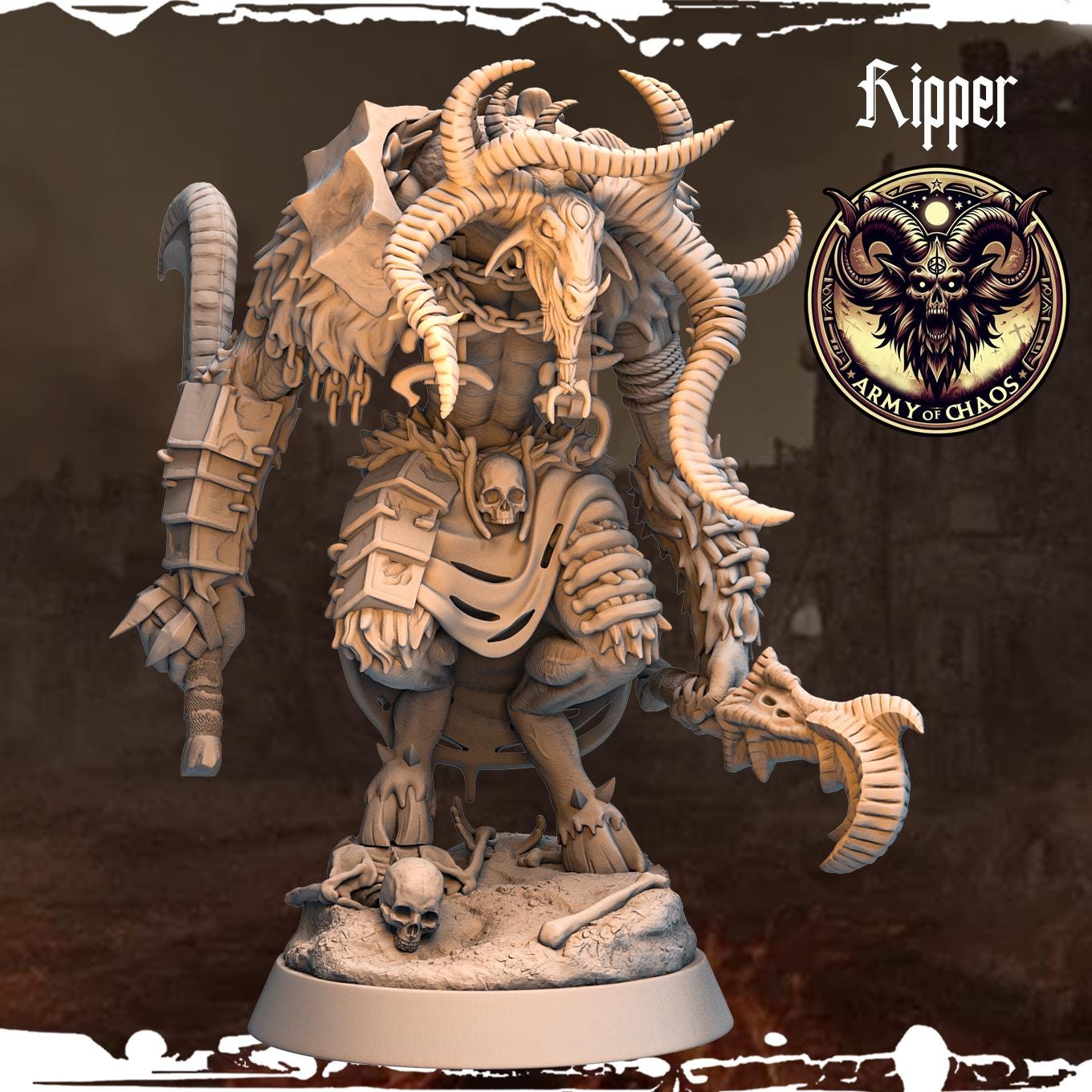 3D Printed Chaos Beast Ripper by Monolith Arts