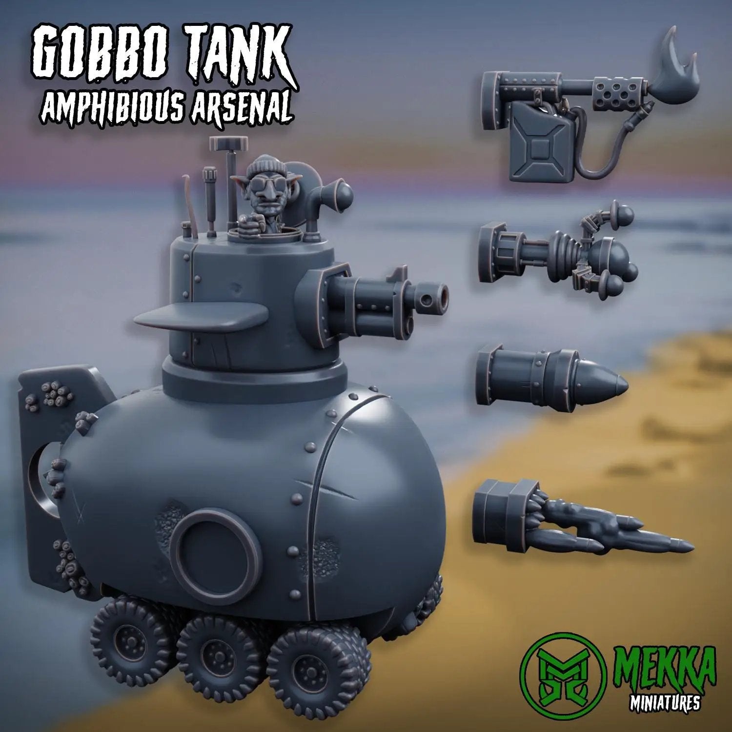 3d Printed Gobbo Tanks by Mekka Miniatures by Last Hope Miniatures