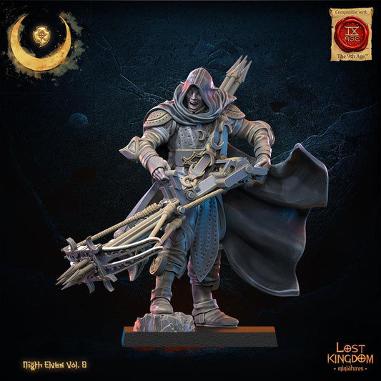 3d Printed Night Elf Arbalest Hero by Lost Kingdom Miniatures