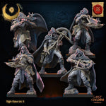 3D printed Night Elf Arbalest Regiment miniature by Lost Kingdom Miniatures, featuring detailed elf soldiers with crossbows.