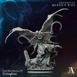 3D printed Grimghast miniature by Last Hope Miniatures, detailed undead creature for tabletop gaming by Archvillain Games