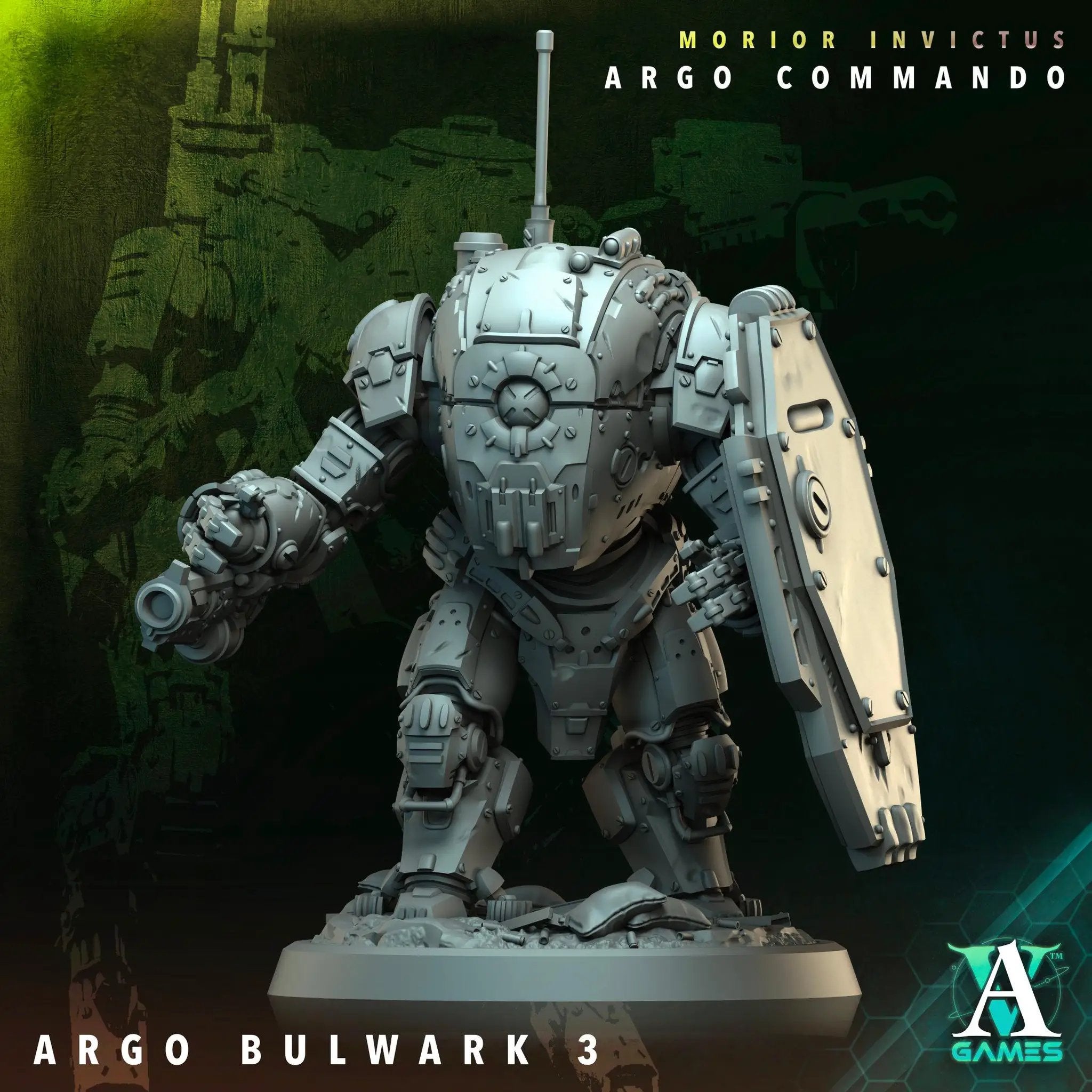 3D Printed Argo Bulwark by Archvillain Games by Last Hope Miniatures