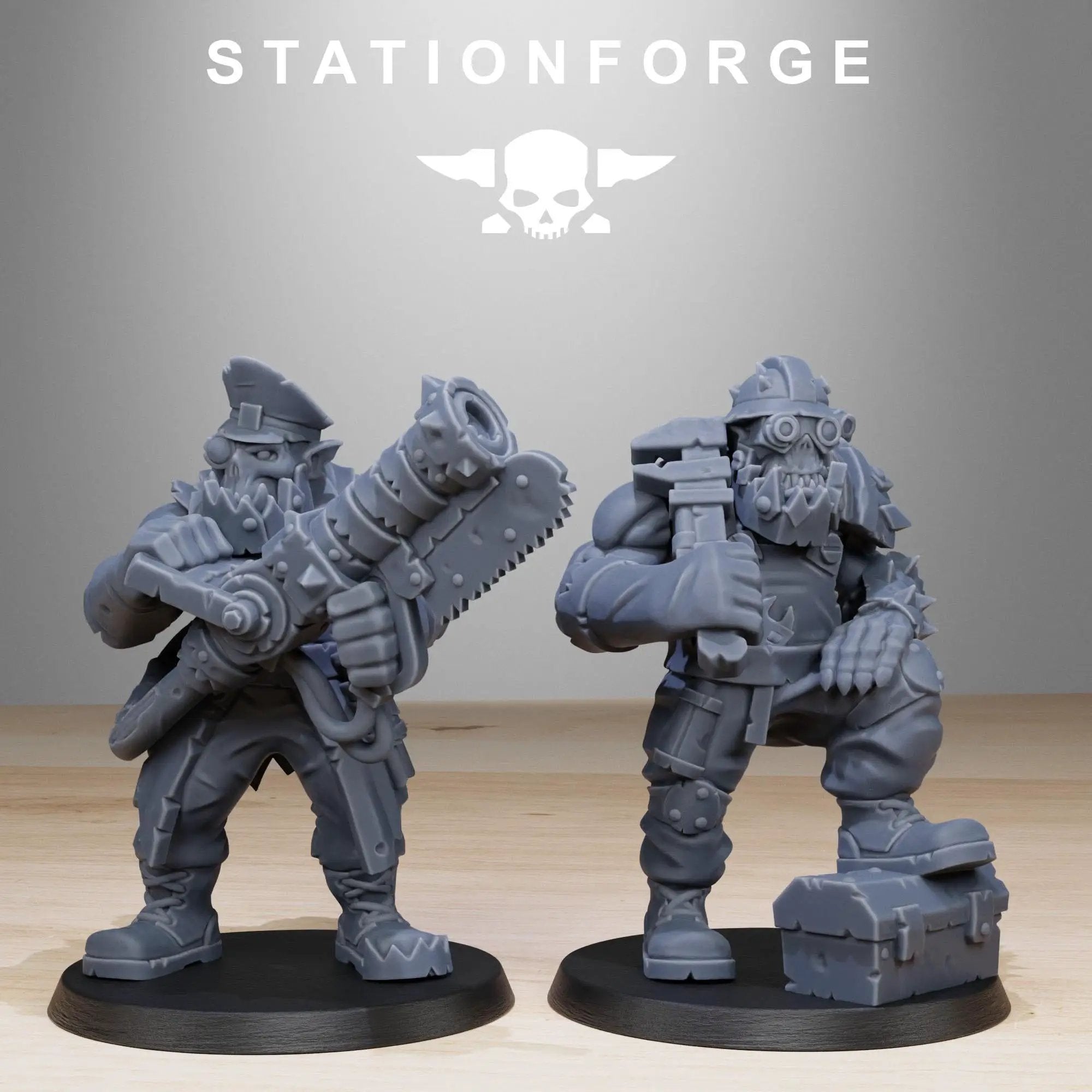 3D Printed Orkaz Team Fighters by StationForge Miniatures by Last Hope Miniatures