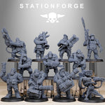 3D Printed Orkaz Team Fighters by StationForge Miniatures by Last Hope Miniatures