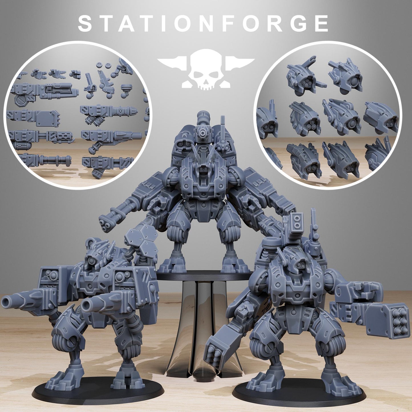 3D Printed Tarion Strike Mechs Mk1 by StationForge Miniatures