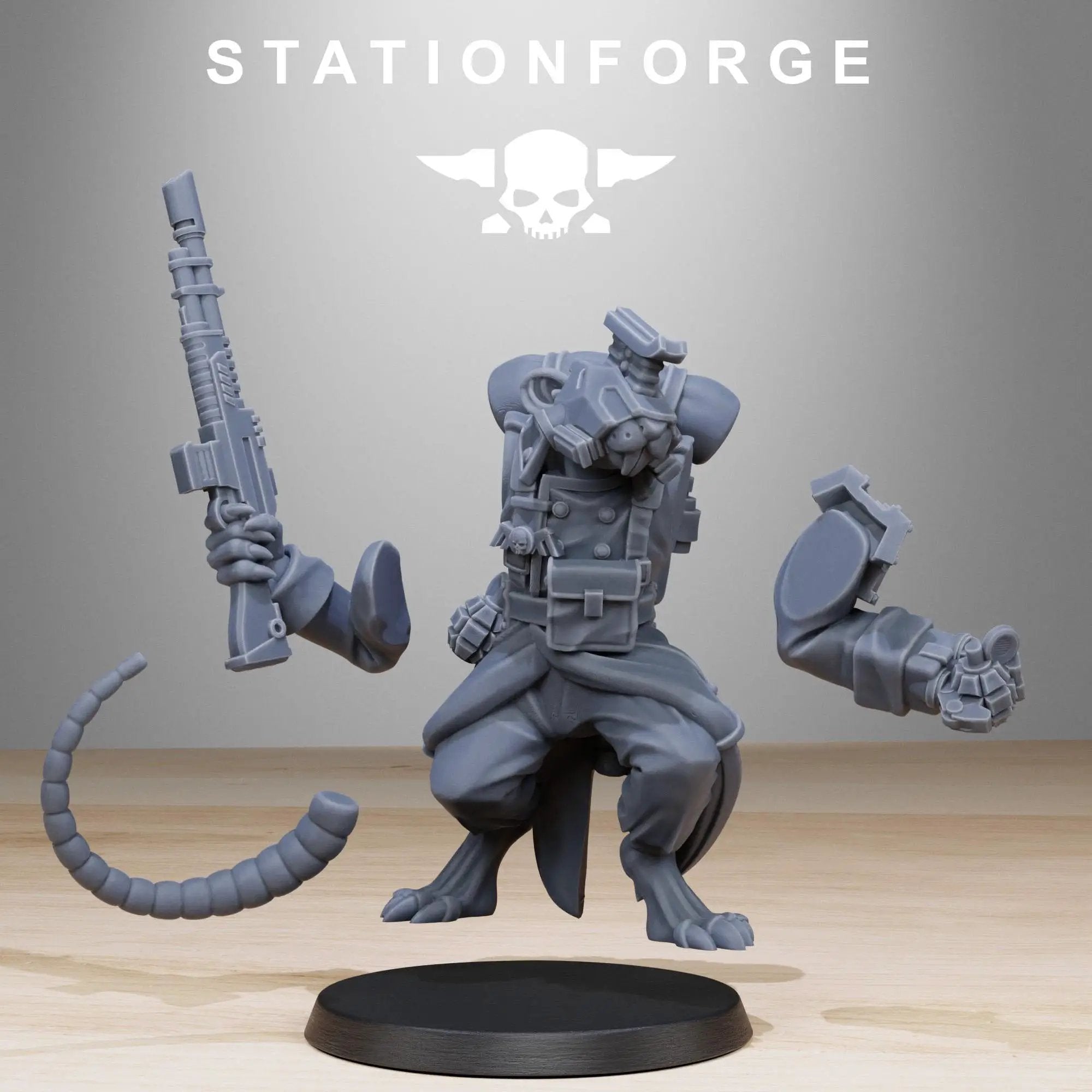 3D Printed GrimGuard Raticus by StationForge Miniatures by Last Hope Miniatures