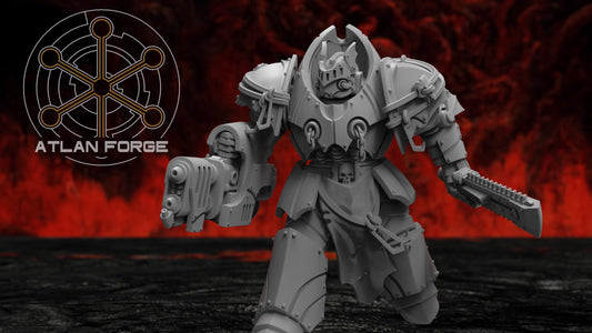 3d Printed Vampire Knights Destroyers by Atlan Forge Miniatures