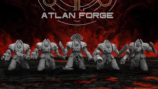 3d Printed Vampire Knights Destroyers by Atlan Forge Miniatures