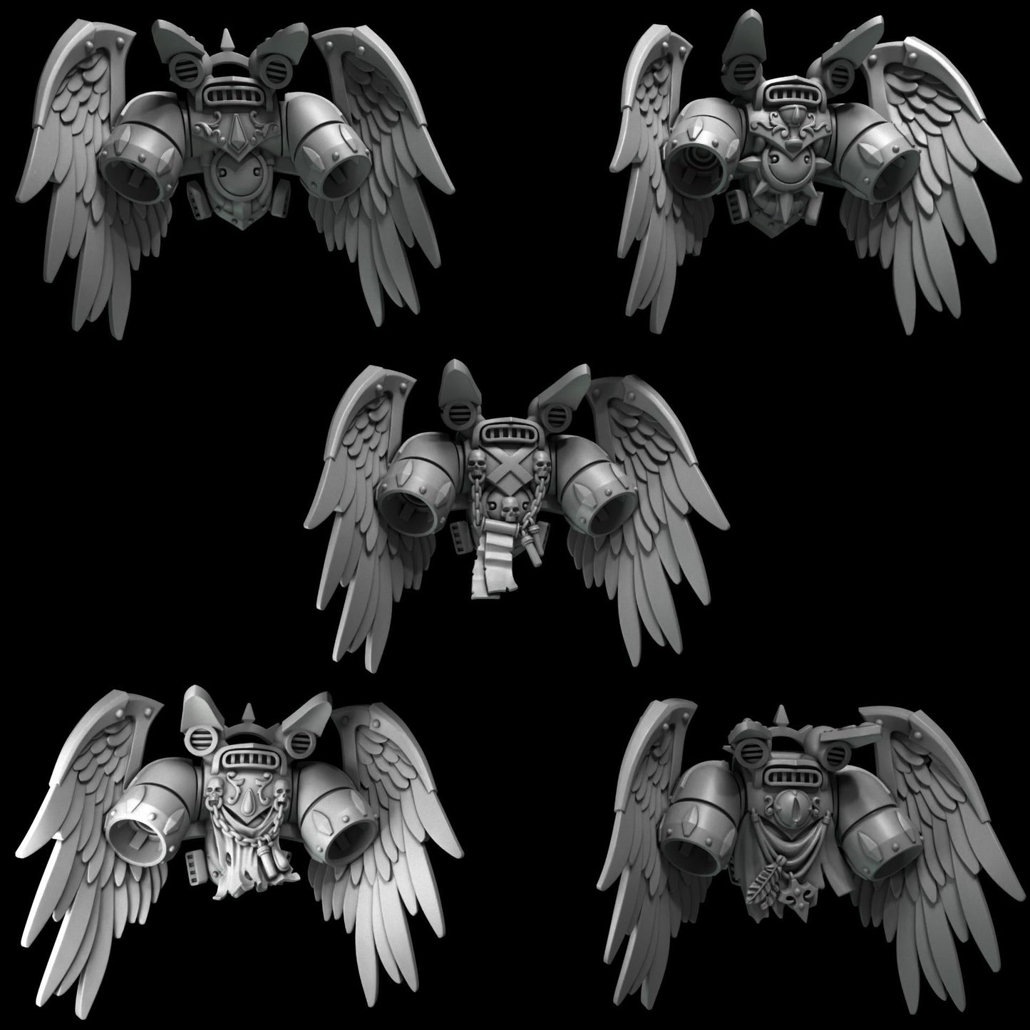 3d Printed Crimson Lords Jetpack Set by Greytide Studio