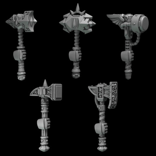 3d Printed Crimson Lords Hammers x10 by Greytide Studio