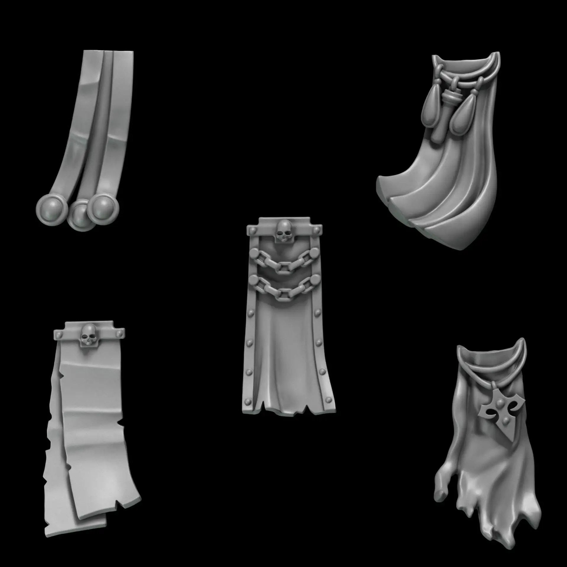 3d Printed Crimson Lords Loincloths #3 x10 by Greytide Studio by Last Hope Miniatures