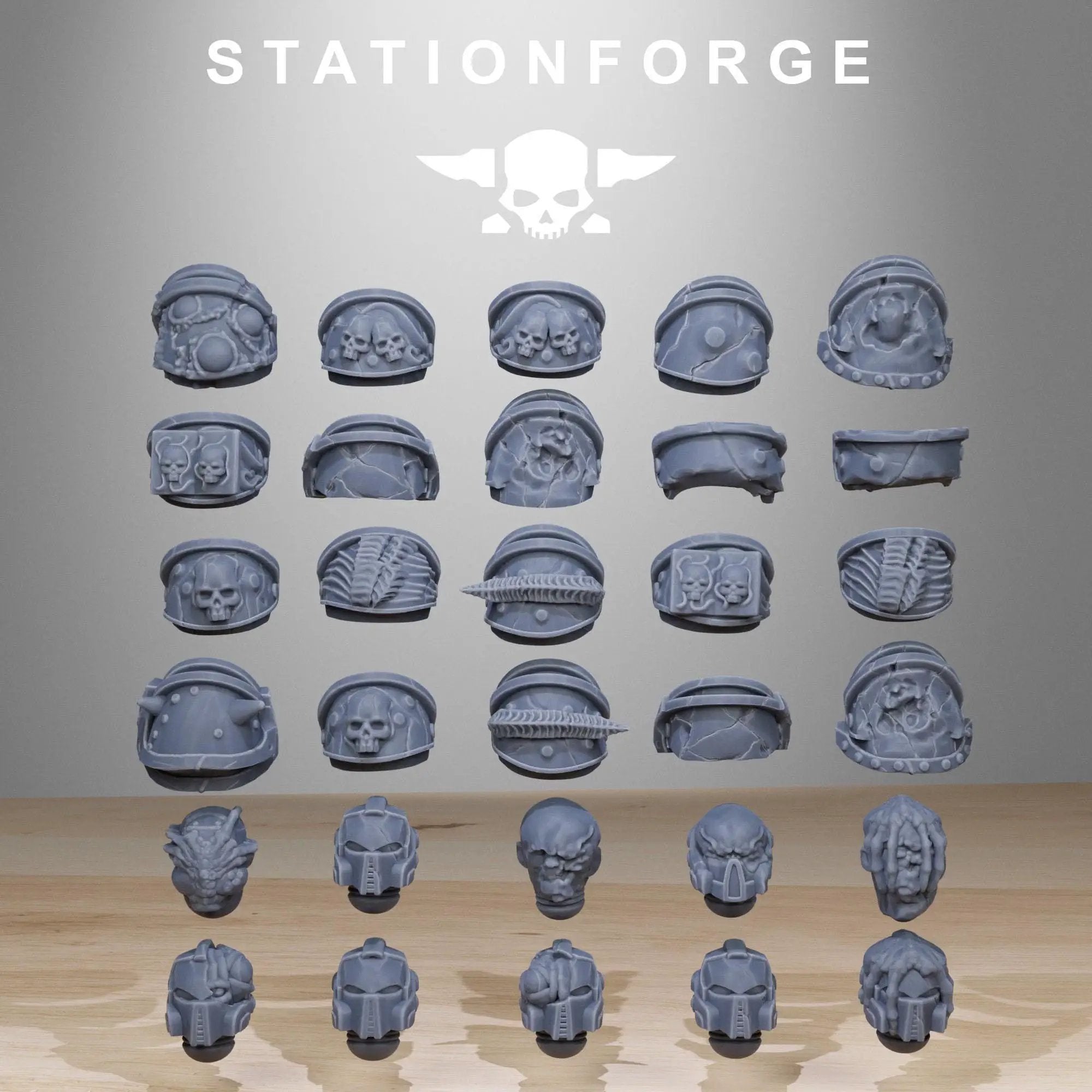 3D Printed Corrupted Socratis Infantry by StationForge Miniatures by Last Hope Miniatures