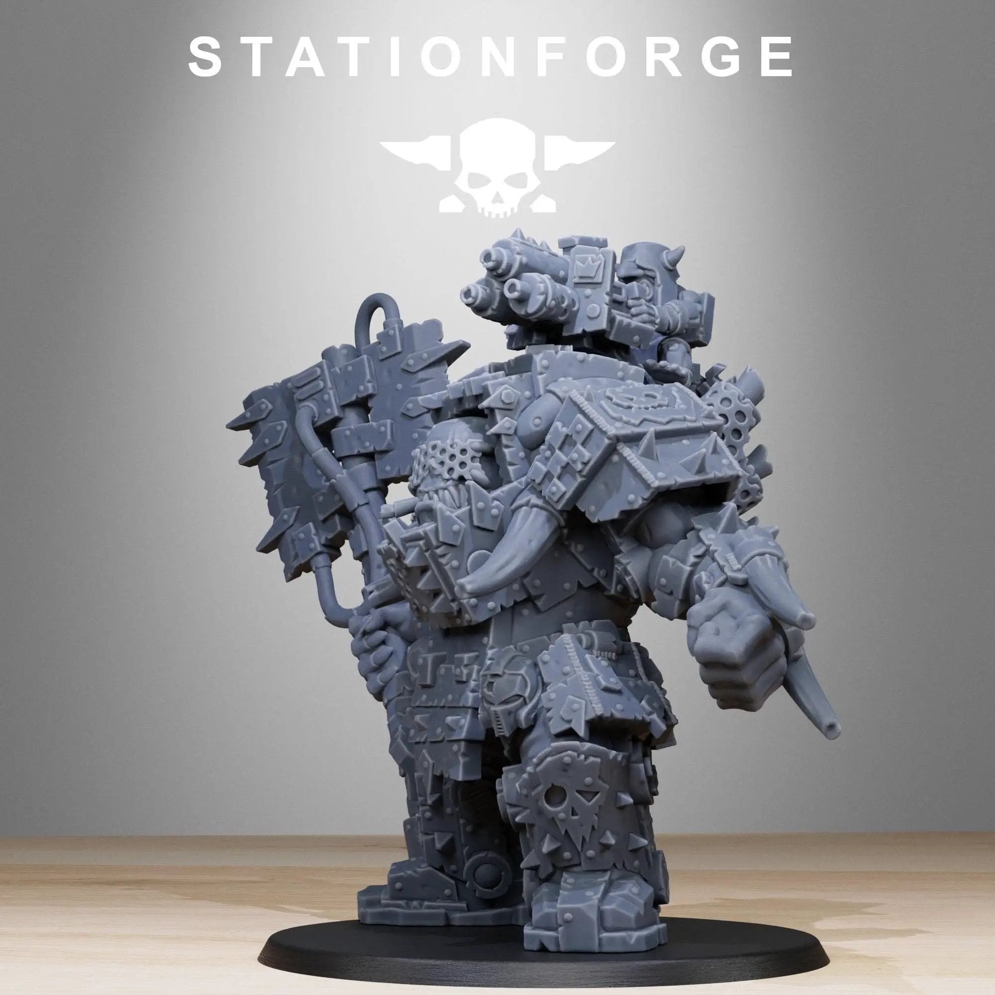 3D Printed Orkaz Commander by StationForge Miniatures by Last Hope Miniatures